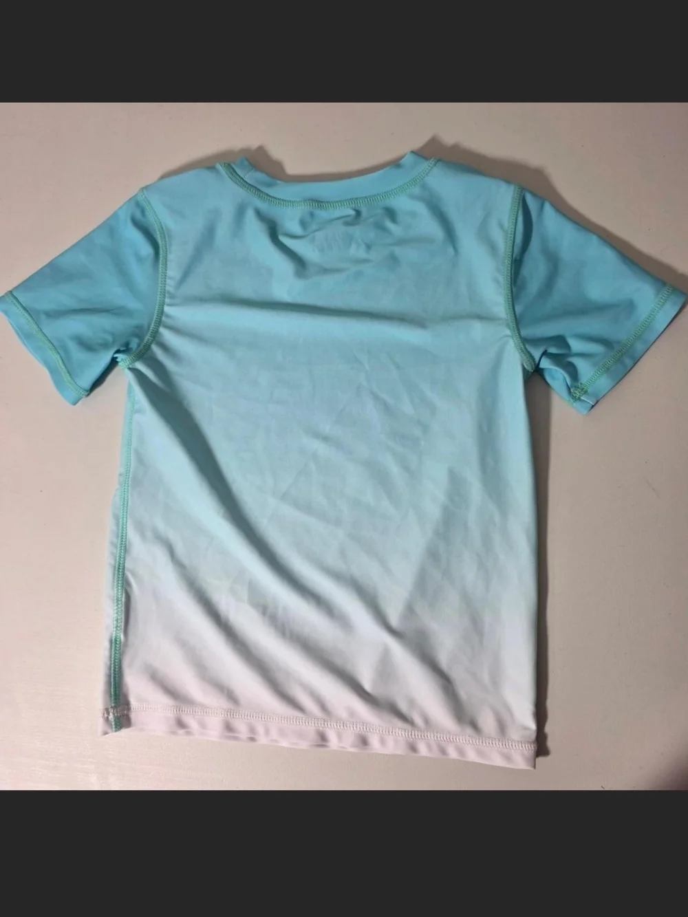 Kids Aqua Ombre Short Sleeve Rashguard